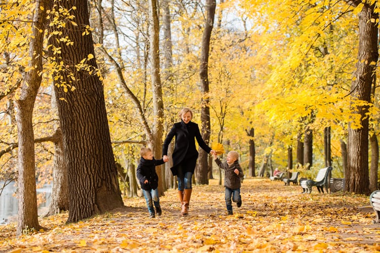 Walking Outside For A Thanksgiving Tradition