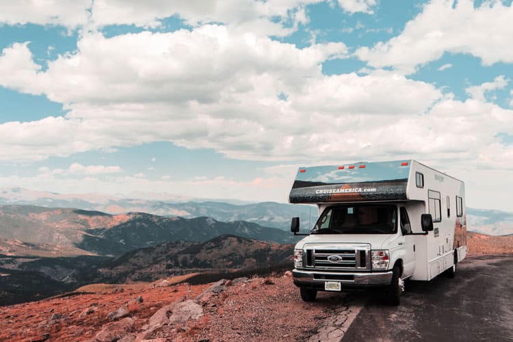 Rv Parked On The Side Of The Road