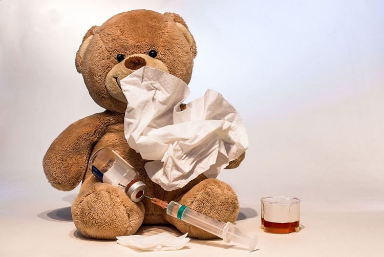 sick teddy bear