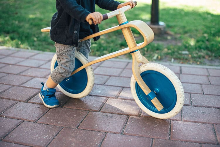 Child On Balance Bike