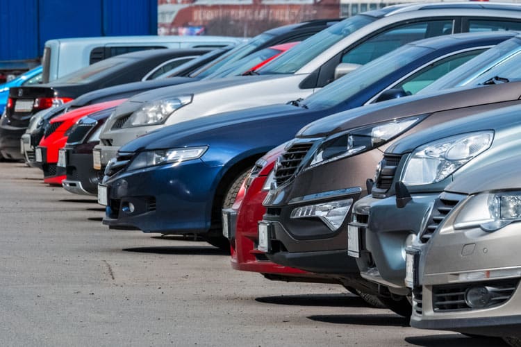 Parking Lot Of Cars