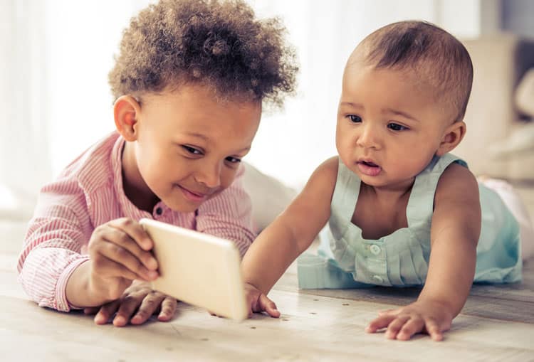 Boredom Buster - Children Facetiming With Grandparents