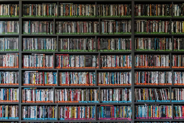 Dvds On A Shelf