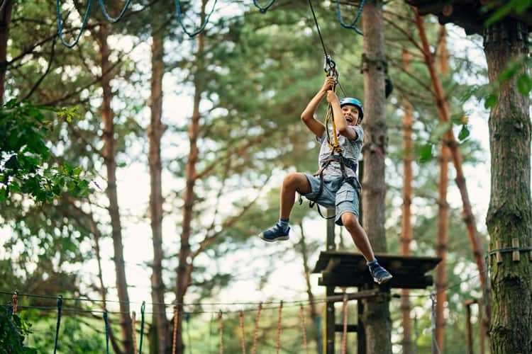 Zip Lining In Aspen Snowmass