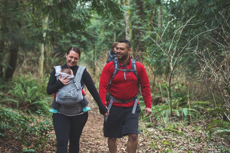 Family Hiking With Small Children