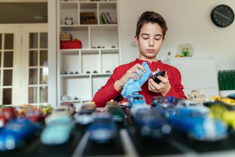 Child Dusting Toys