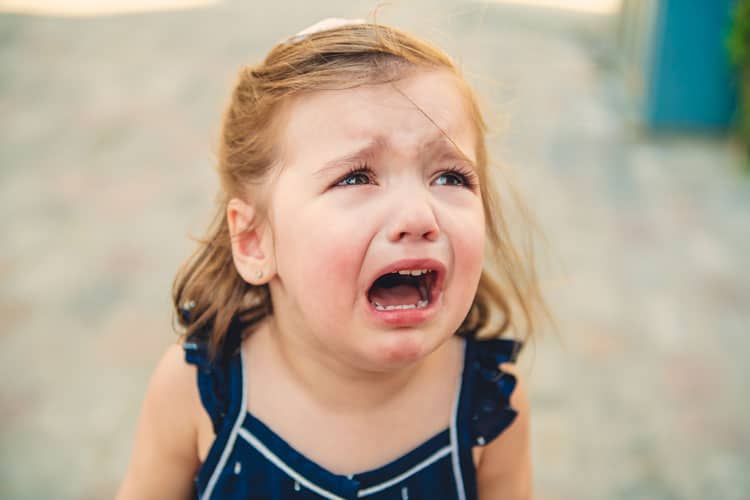 Little Girl Throwing Tantrum