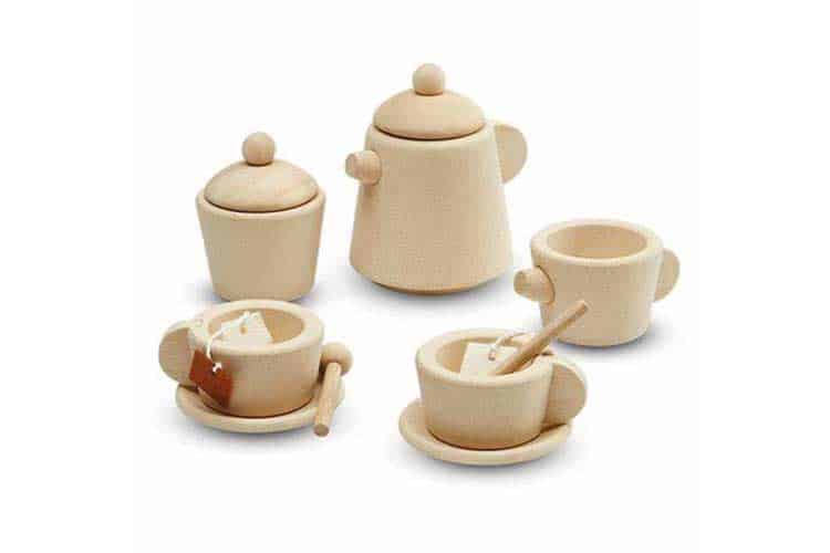 Wooden Tea Set