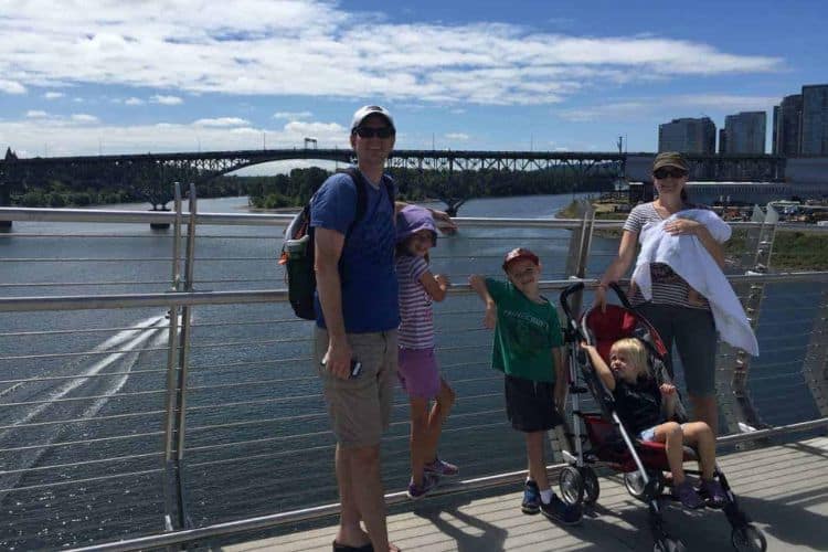 Tilikum Crossing Bridge Over The Willamette River