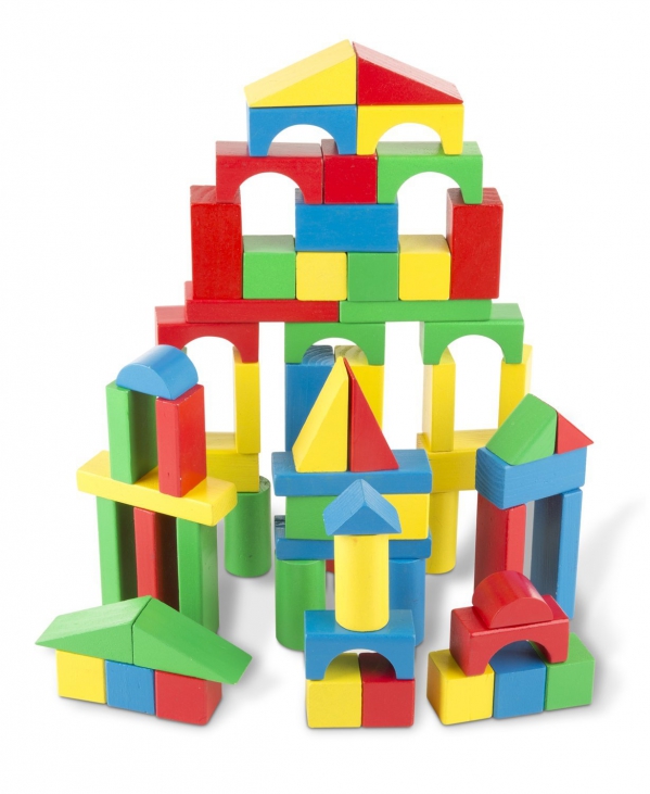 Baby Wooden Building Blocks, Baby Toy Wooden Block Cars