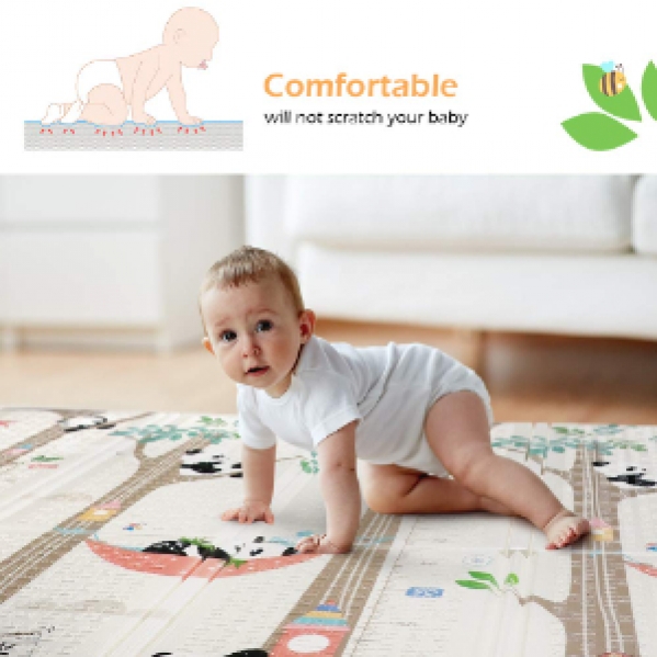 Shock-absorbing Double Sided Play Mat - Cabo Baby Rentals