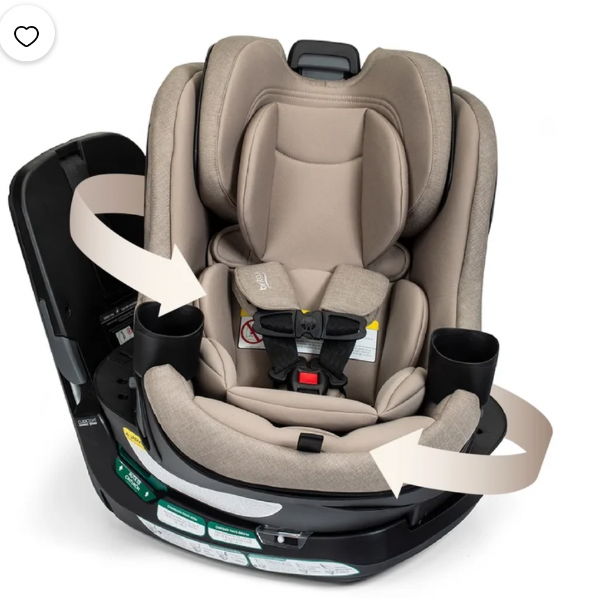Britax Galaxy360 Slim Rotating Convertible Car Seat with SwivelSmooth Steel Ring – Teak