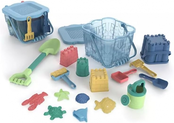 Member’s Mark 18 Piece Giant Castle Sand Playset Come with Giant Castle Bucket