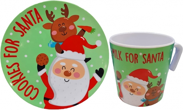 "Cookies For Santa" Plate and Mug Set