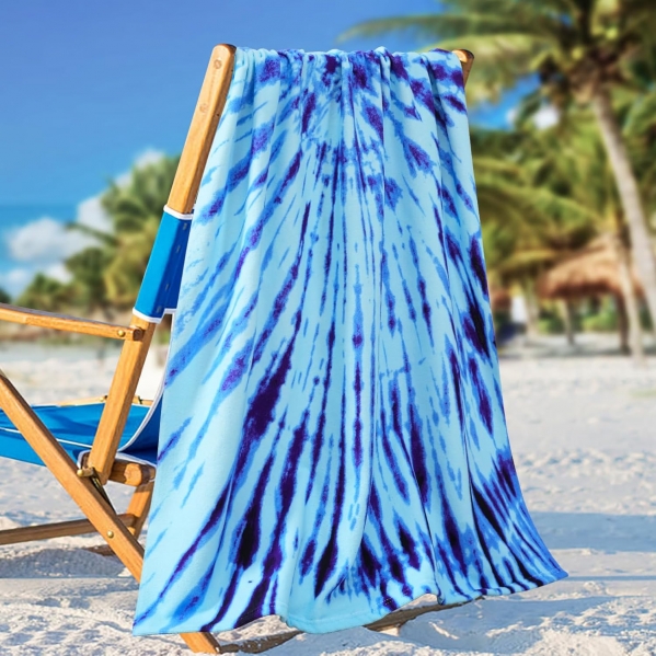 2 Packs Oversized Beach Towels Set 36 x 72 in Boho Extra Large Soft Big XL Clearance Swim Pool Towel Bulk for Adults Women Men Essentials Cruise Accessories Must Haves Vacation Stuff Necessities 2 Packs Blue Boho