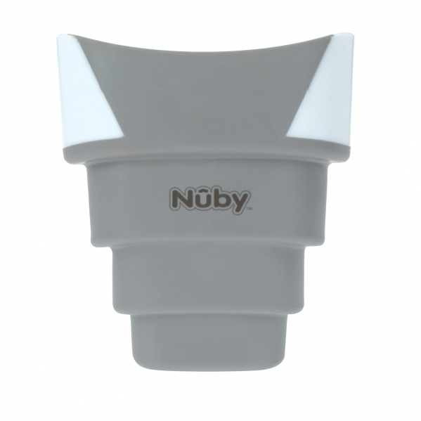 Nuby Collapsible Rinse Pail for Baby Bath Time - Collapsible Bucket with Easy Grip Handle to Rinse Baby Shampoo and Soap - Baby Essentials (Pack of 1)
