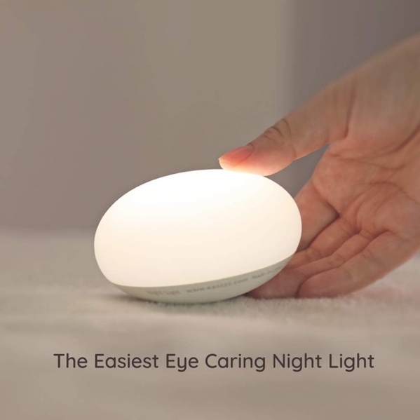 EASZZZ Baby Night Light, Nursery Night Lamp for Breastfeeding, Soft BPA FREE Silicone Touch Night Lamp, Eye Caring, Easy Flip Design, Stepless Dimming, 3-Pack