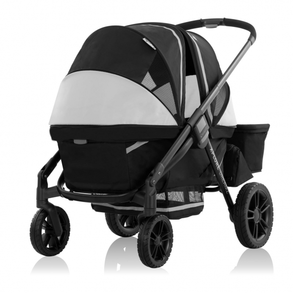 Evenflo Pivot Xplore Dreamz All-Terrain Stroller Wagon with Bassinet Insert and Pivot Xplore All-Terrain Stroller Wagon