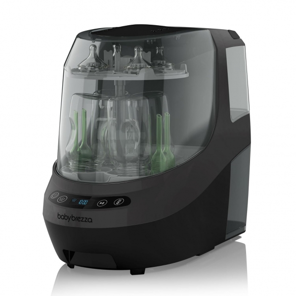 Baby Brezza Bottle Washer Pro - Baby Bottle Washer, Sterilizer + Dryer - All in One Machine Cleans Bottles, Pump Parts, & Sippy Cups - Replaces Hand Washing, Bottle Brushes and Drying Racks, Charcoal