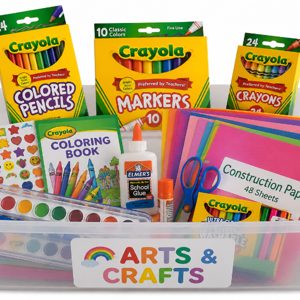 Arts & Crafts Supplies for Kids Crafts - Kids Craft Supplies & Materials - Kids Art Supplies for Kids - Arts and Crafts Kit for Kids Craft Kits - Toddler Crafts for Kids Craft Set - Carl & Kay