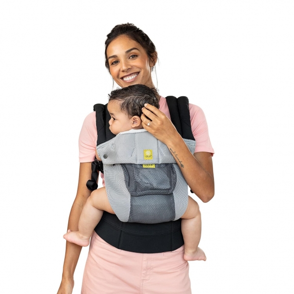 LÍLLÉbaby Complete Airflow All-Positions Baby Carrier, Charcoal/Silver Grey/Silver