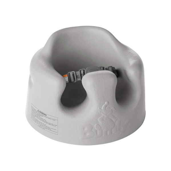 Bumbo B10060MPA3 Baby Infant Soft Foam Comfortable Wide Floor Seat with 3 Point Adjustable Harness, Gray Elephant Gray