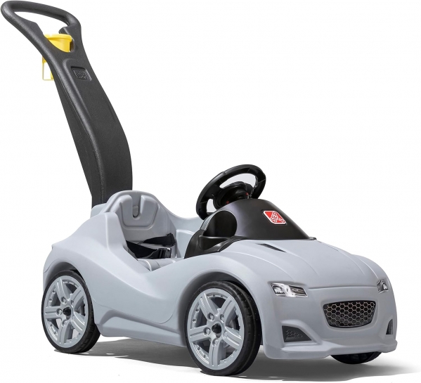 Step2 Whisper Ride Cruiser Ride-On Toy, Gray, Large (424199) Gray Push Car