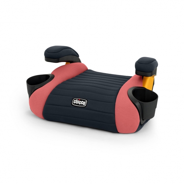 Chicco GoFit Backless Booster Car Seat, Travel Seat for Car, Portable Children 40-110 lbs. | Coral/Orange Coral GoFit Booster