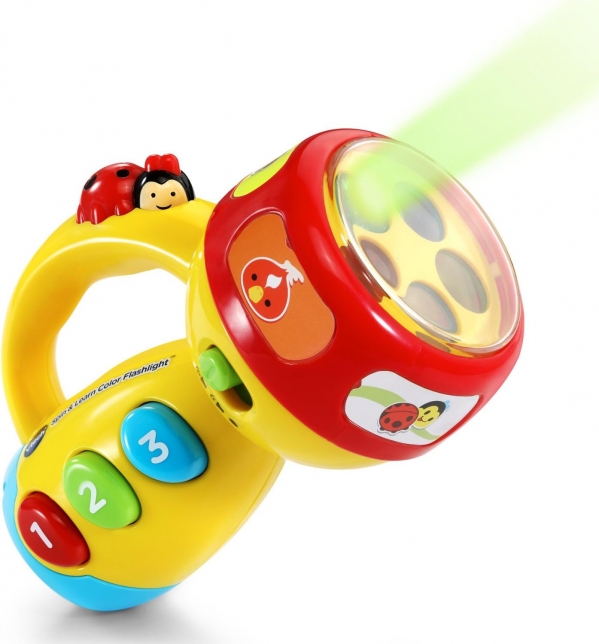VTech Spin and Learn Color Flashlight, Yellow Yellow Flashlight