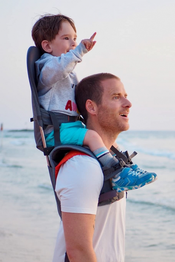 MiniMeis G4 Shoulder Carrier - Grey Orange