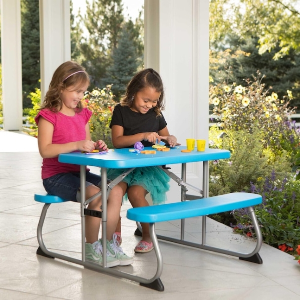 Lifetime Childrens Picnic Table - Glacier Blue