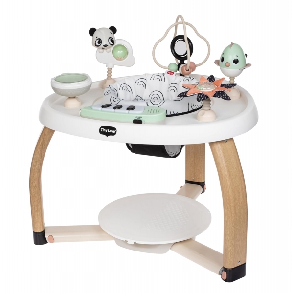 Tiny Love 5-in-1 Here I Grow Stationary Activity Center – Black & White Décor Collection, Black & White Black and White