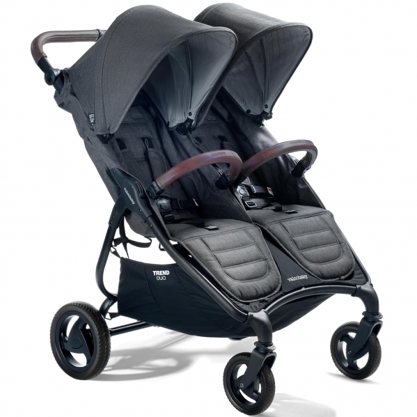 Rent Baby Gear INCLUDING Valco Baby - Trend Duo Side by Side Double Stroller  - Side by Side Double Stroller for Newborn and Toddler - Easy Compact Fold,  Multi-Position Recline, Large Canopy