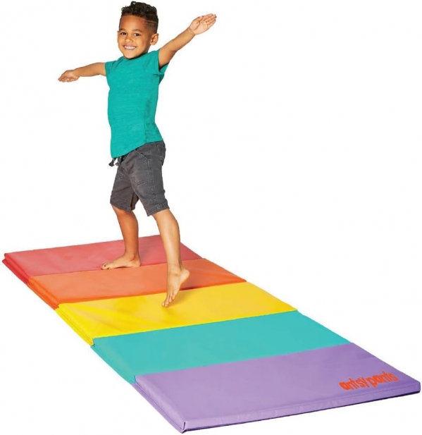 Antsy Pants Tumble Mat for Kids Gymnastics, Training, Home Exercise Original Colors