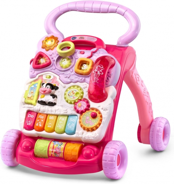 VTech Sit-to-Stand Learning Walker , Pink (Amazon Exclusive) Pink-1 Standard Packaging