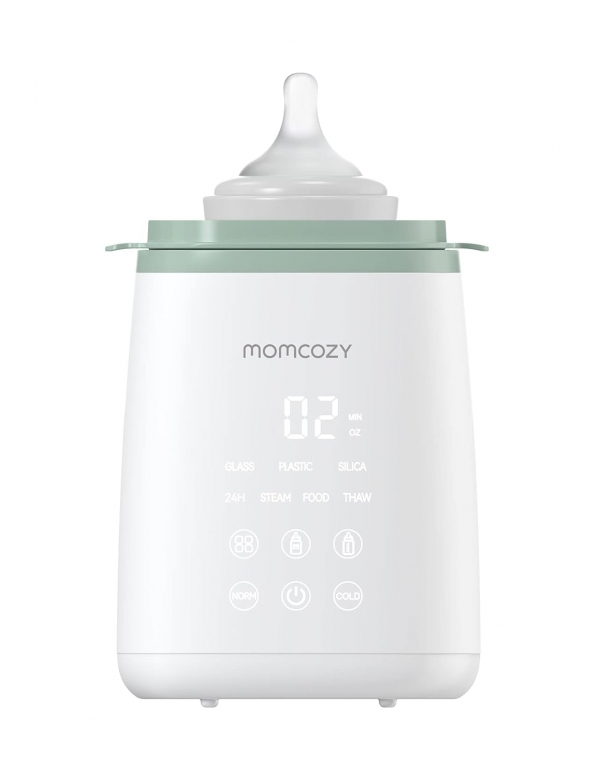 Momcozy Smart Baby Bottle Warmer, 6-in-1 Fast Baby Milk Warmer with Countdown Function, Accurate Temperature Control Bottle Warmer for Breastmilk or Formula