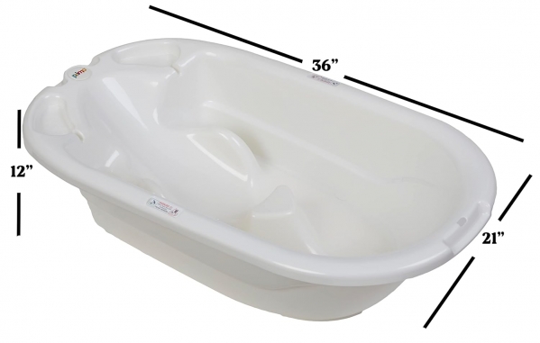 Primo EuroBath 2-Stage Baby Bath Tub White 2-Stage Baby Bath