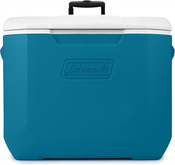Coleman 60 Quart Wheeled Cooler Ocean Blue