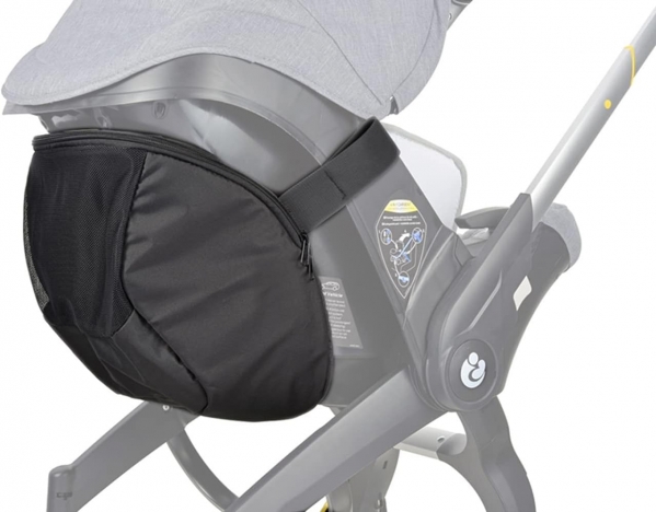 iCaicoyo Exclusive Clip-On Stroller Storage Bag Compatible with Doona Stroller Car Seat, Non-Slip Zipper Snap-On Stroller Bag, Baby Essentials Pram Organiser Car Seat Stroller Accessories