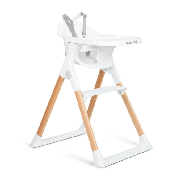 Munchkin® Float™ Easy Clean Foldable Baby High Chair - Compact Modern Design Great for Small Spaces