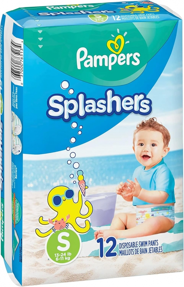 Splashers Swim Diapers Disposable Swim Pants (Small (12 Count))