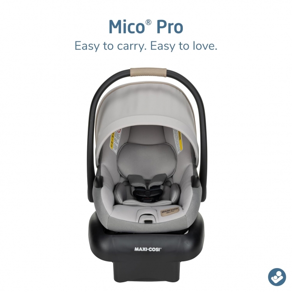 MMaxi-COSI Maxi-Cosi Mico Luxe Infant Car Seat, Rear-Facing for Babies from 4-30 lbs, New Hope Navy