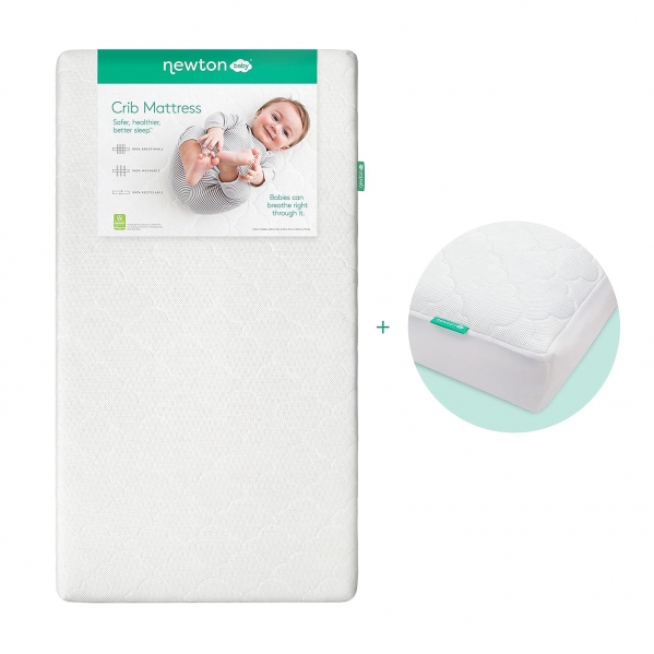 Newton Baby Crib Mattress and Mattress Pad Bundle