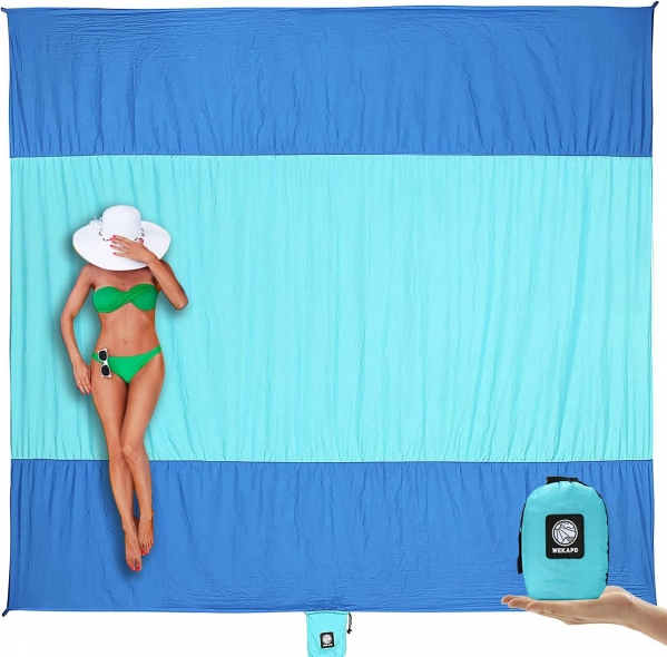 Wekapo Beach Blanket Sandproof, Extra Large Beach Mat