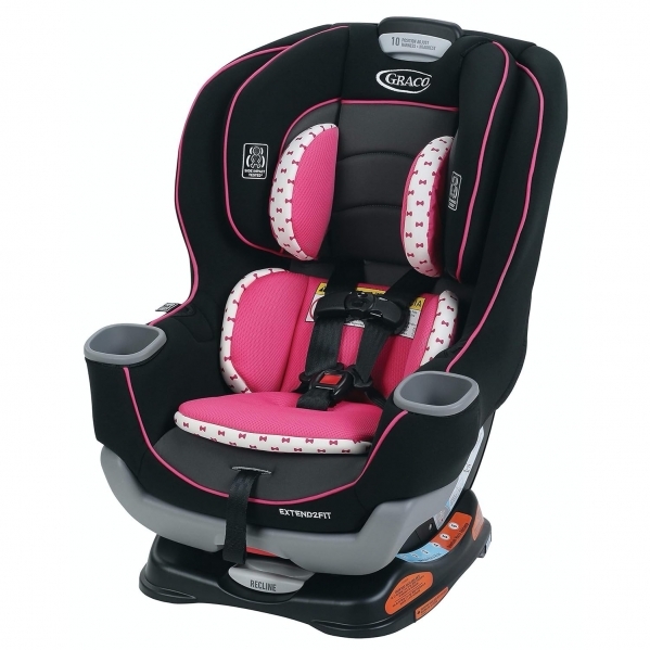 Graco Extend2Fit Convertible Car Seat, Ride Rear Facing Longer with Extend2Fit, Kenzie 2-in-1 Kenzie