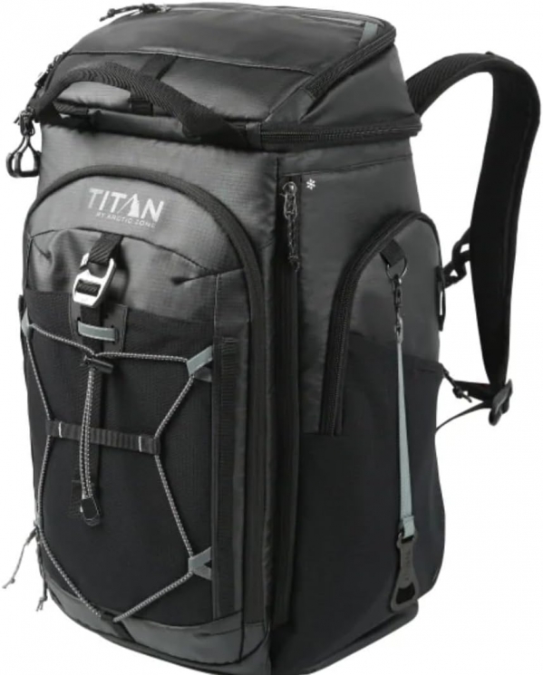 26 CANS Titan by Arctic-Zone Super Foam and Leak Proof Backpack Cooler - Black