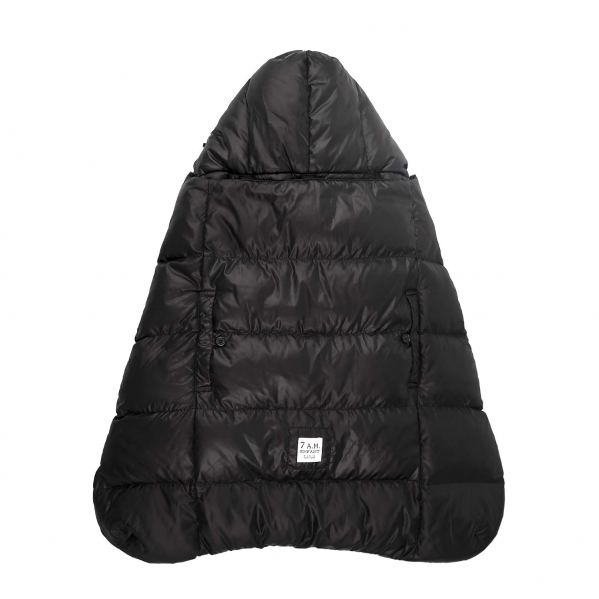 7AM Enfant Baby Carrier Cover - K-Poncho Universal Winter Ultra Soft Plush Lining, Multifunction Stroller & Car Seat Blanket Cover, Water Repellent Bunting Bag for Cold Weather | 0-3T