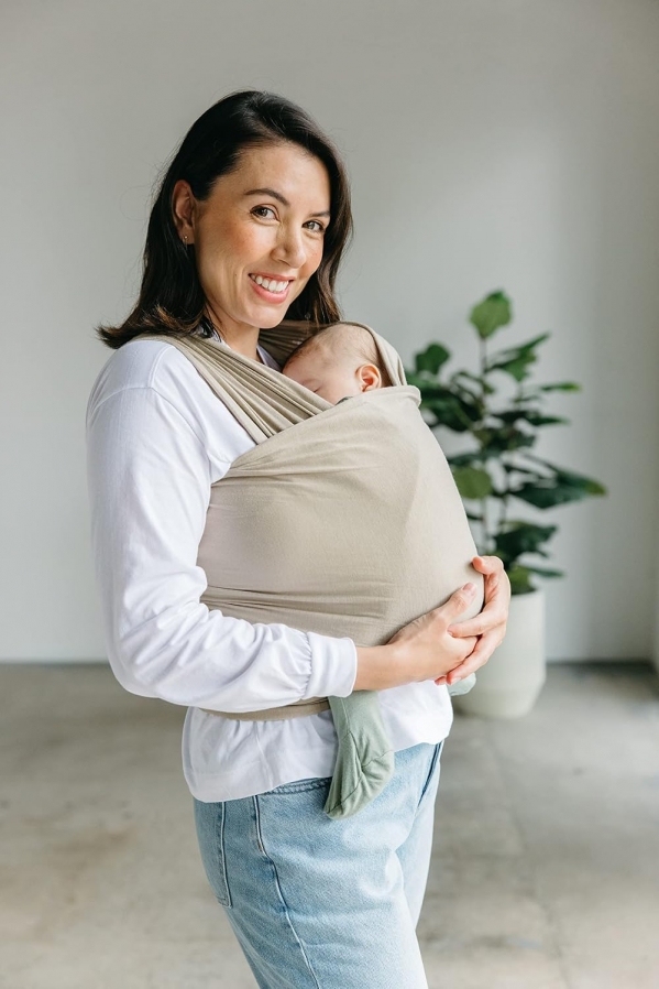 Solly Baby Wrap | Taupe | Baby Carrier | Luxury Newborn Carrier, Baby Holder, Baby Wraps, Baby Sling