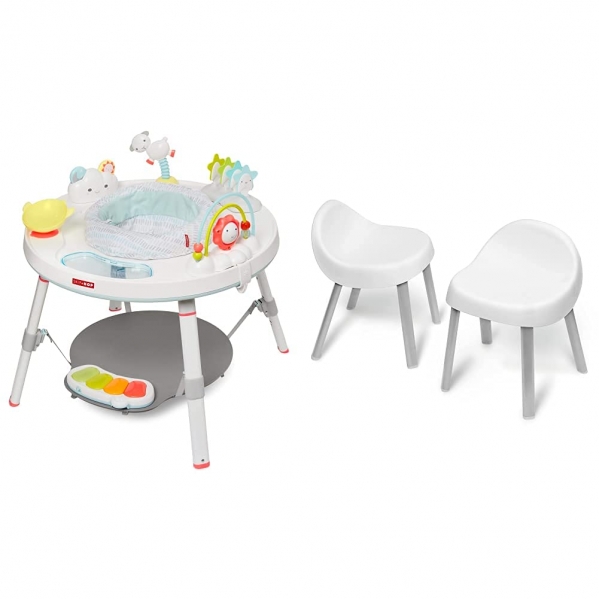 Skip Hop Baby Activity Center 3-in-1 Grow with Me Set, Explore & More: Activity Center & Toddler Chairs