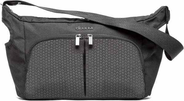 Doona Essentials Bag - Car Seat Bag, Diaper Essentials Bag for Doona Car Seat, Compact and Lightweight Design, Quick and Easy Release, Nitro Black